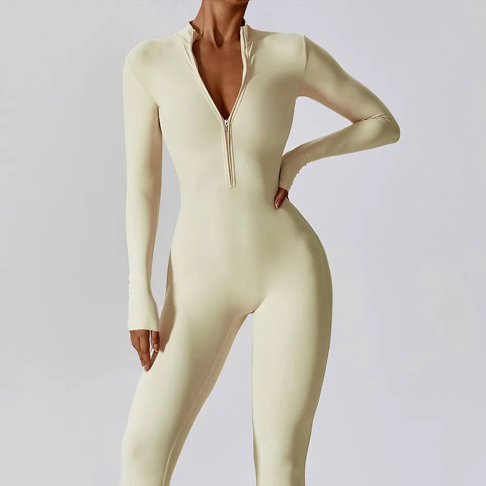 Long Sleeved Zipper Suit