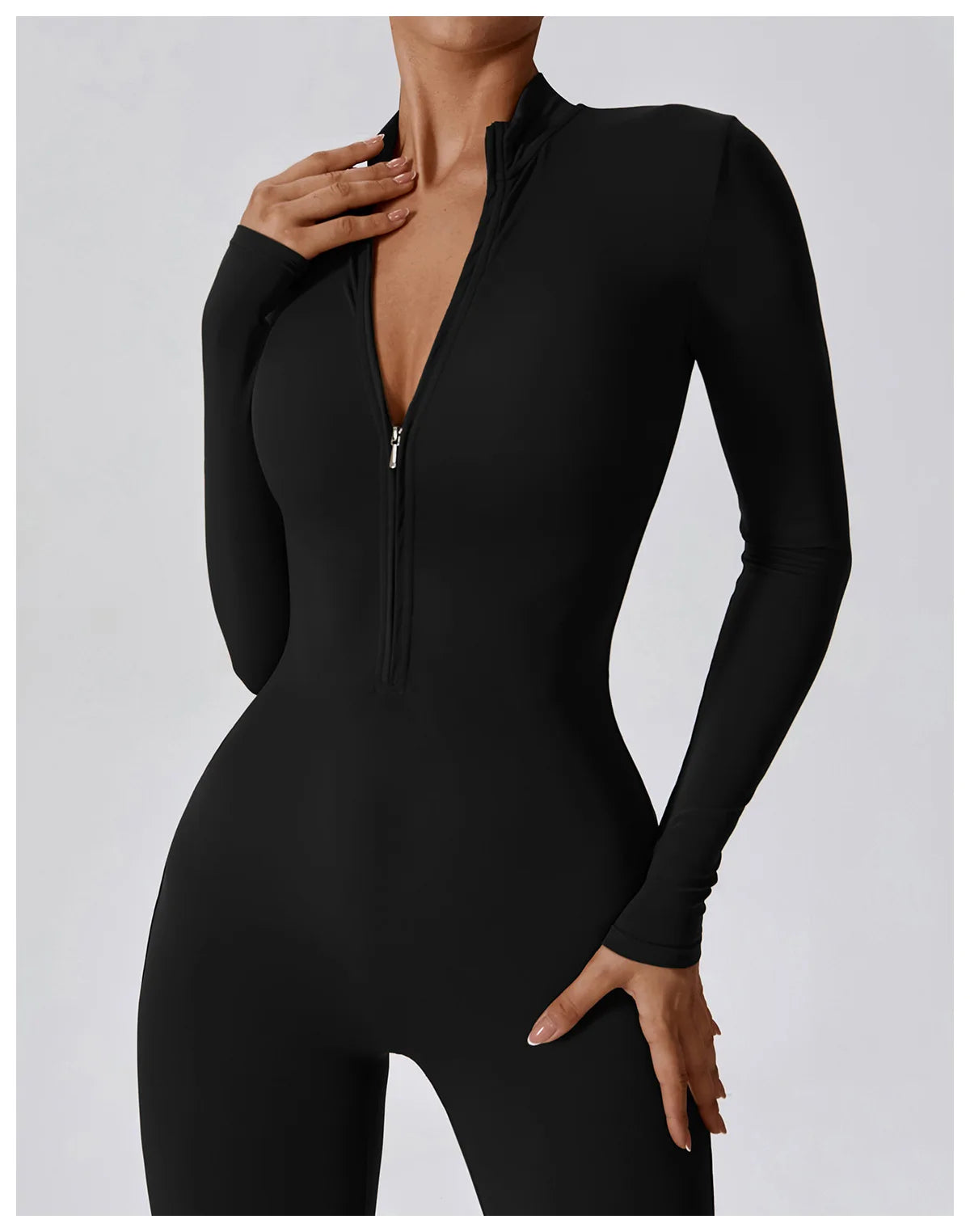 Long Sleeved Zipper Suit