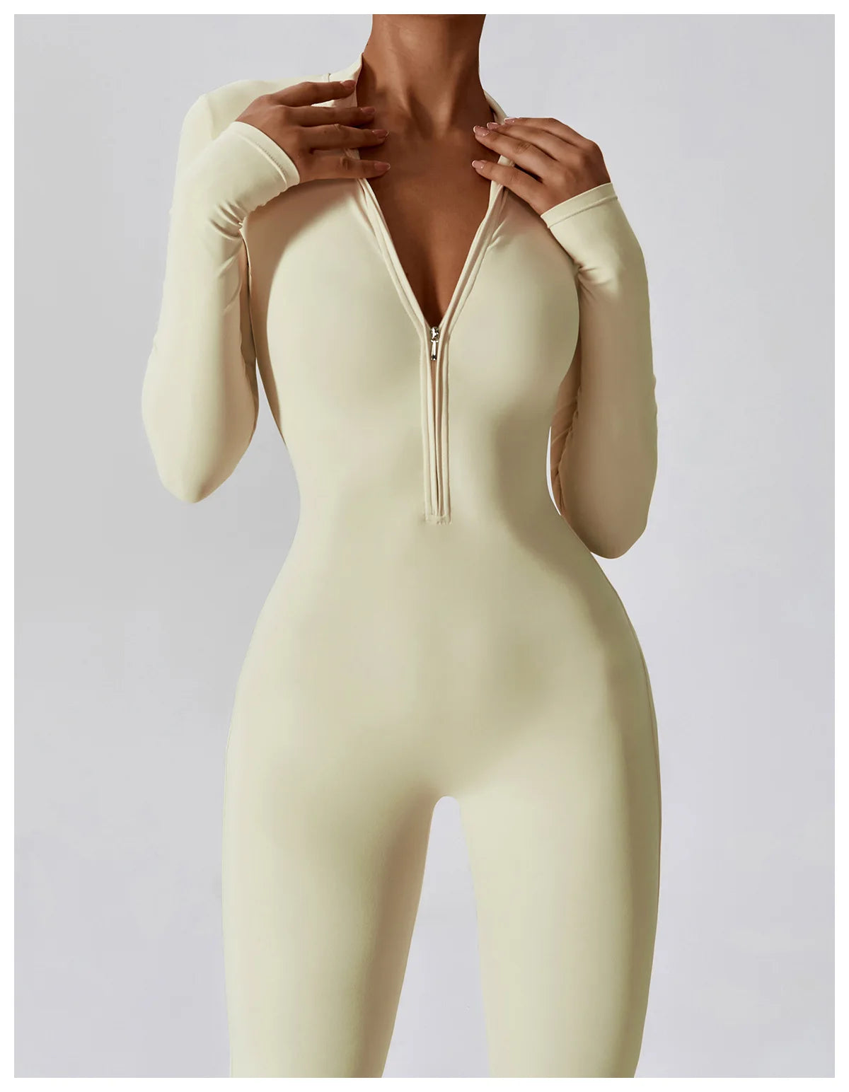 Long Sleeved Zipper Suit