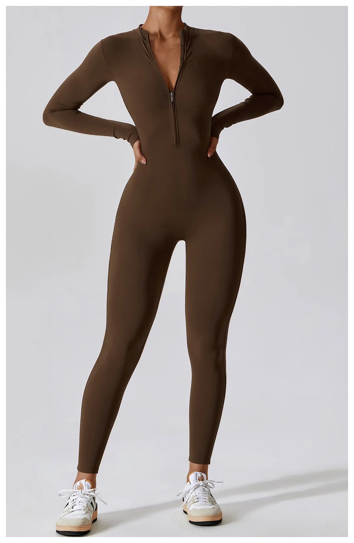 Long Sleeved Zipper Suit