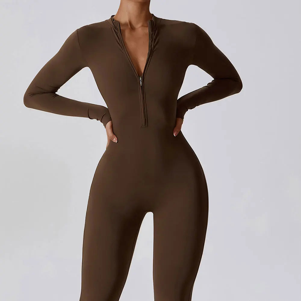 Long Sleeved Zipper Suit