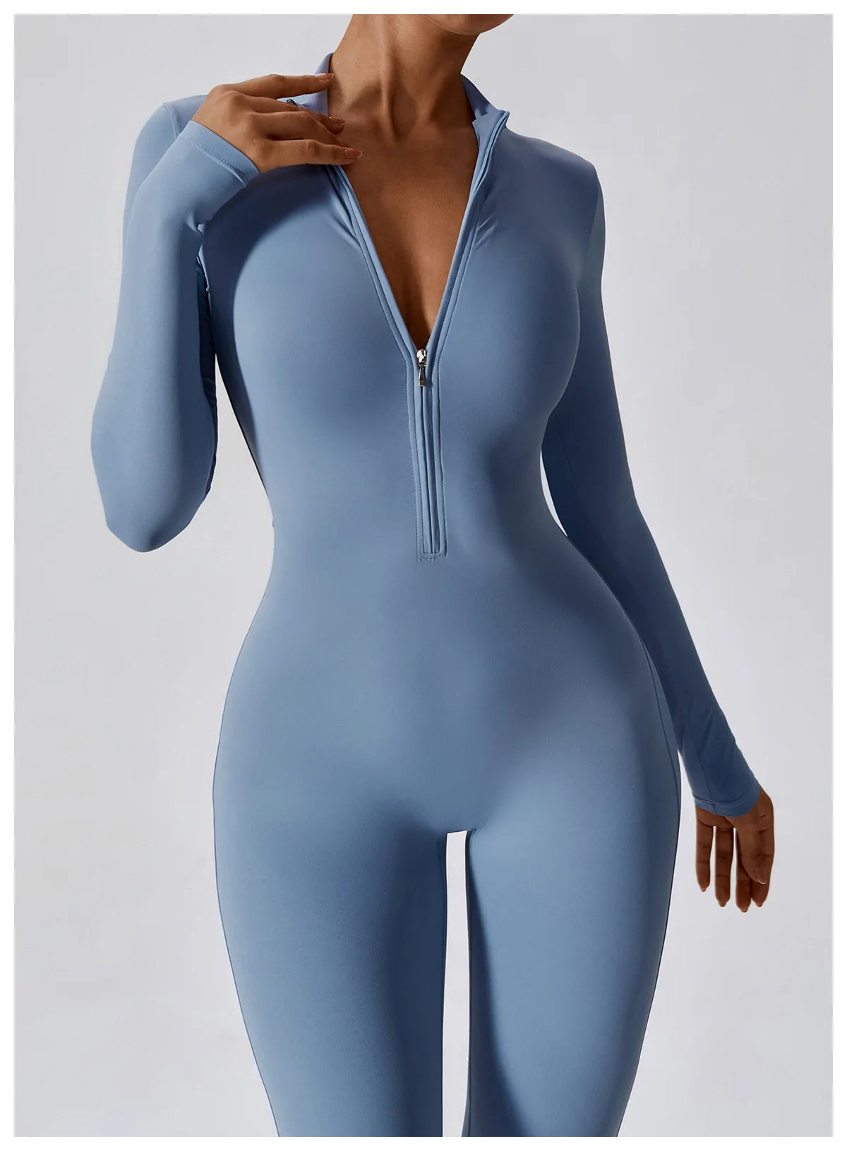 Long Sleeved Zipper Suit