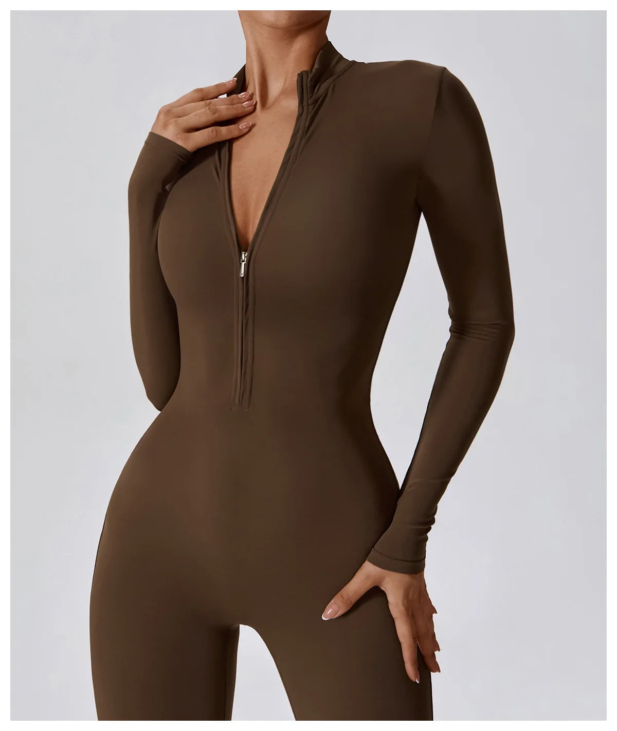 Long Sleeved Zipper Suit