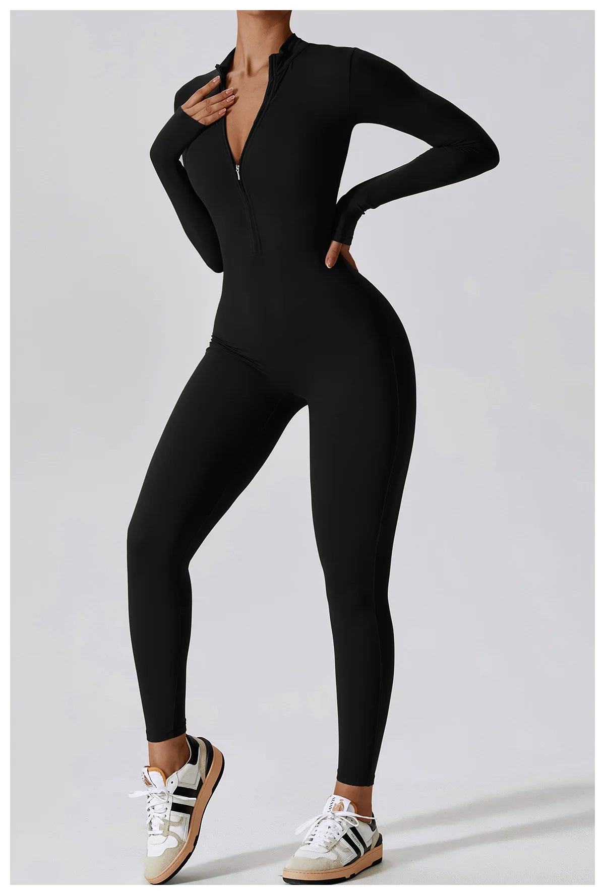 Long Sleeved Zipper Suit