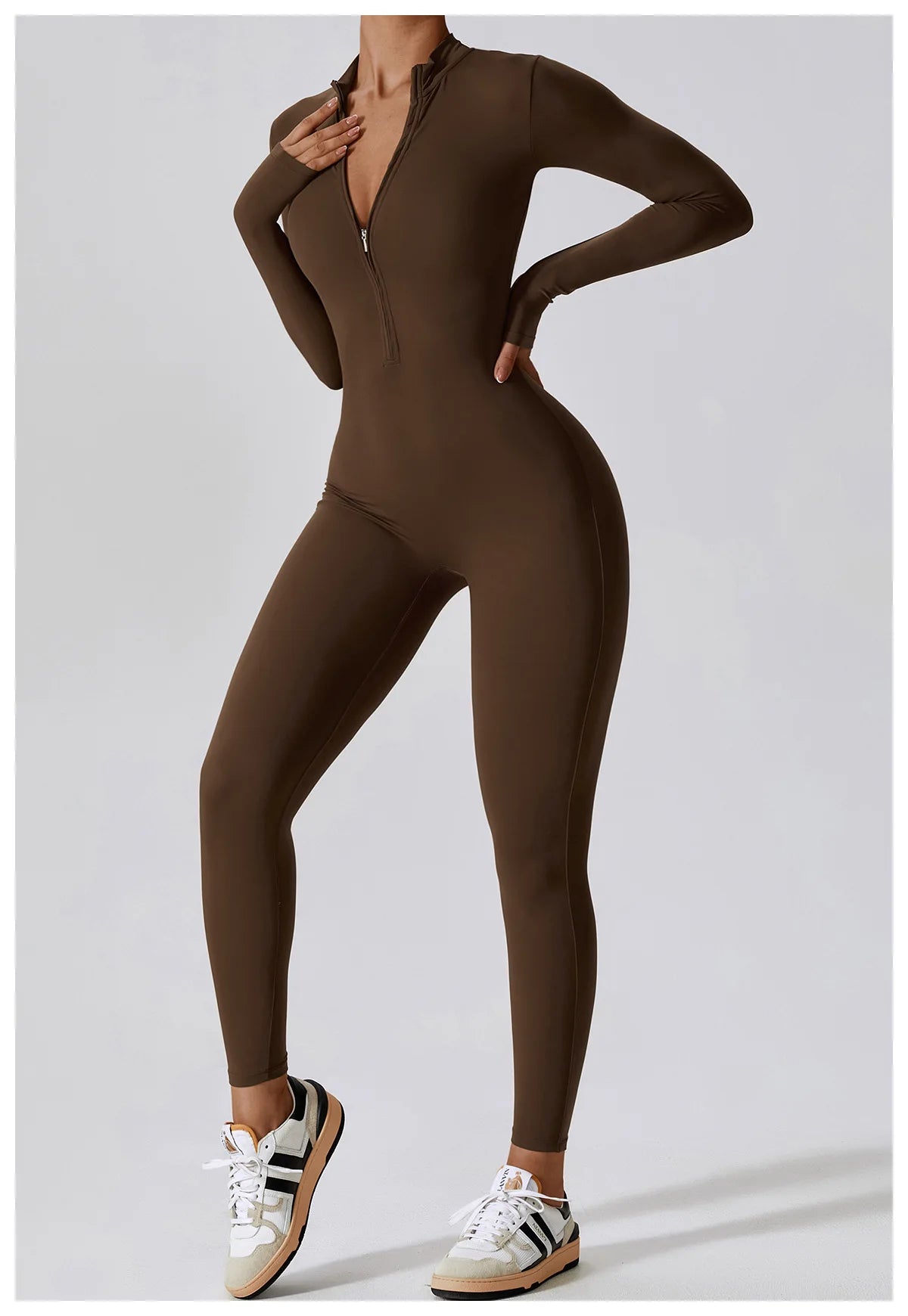 Long Sleeved Zipper Suit